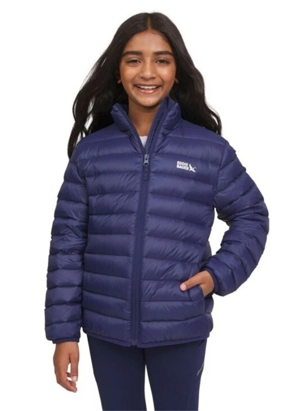 Eddie Bauer Unisex Navy Packable Down Jacket